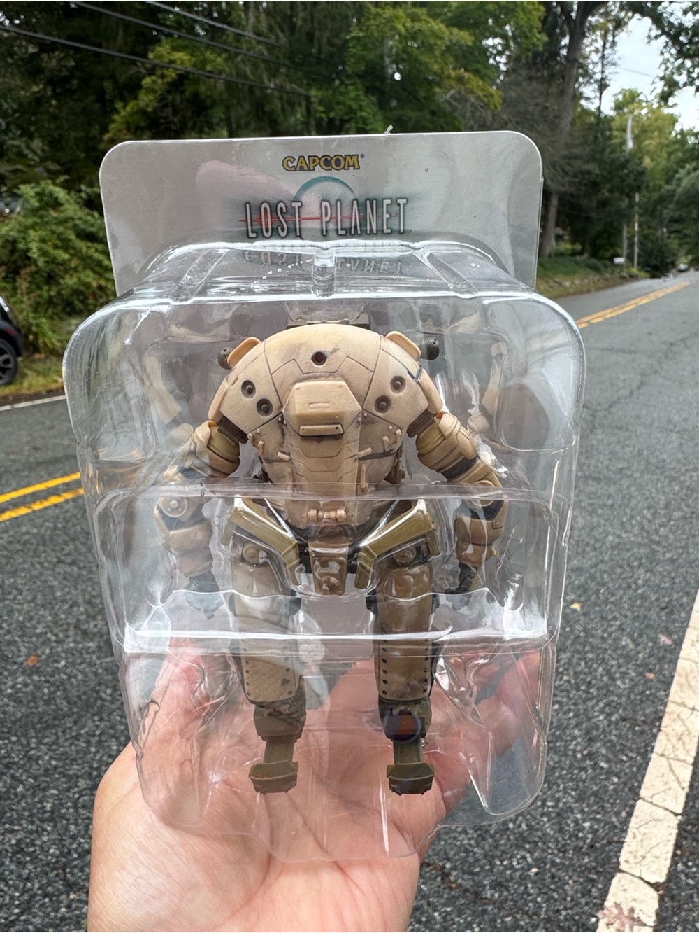 Capcom Lost Planet Beige Mech Action Figure - Collectible Robot Toy